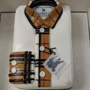designer shirt cake