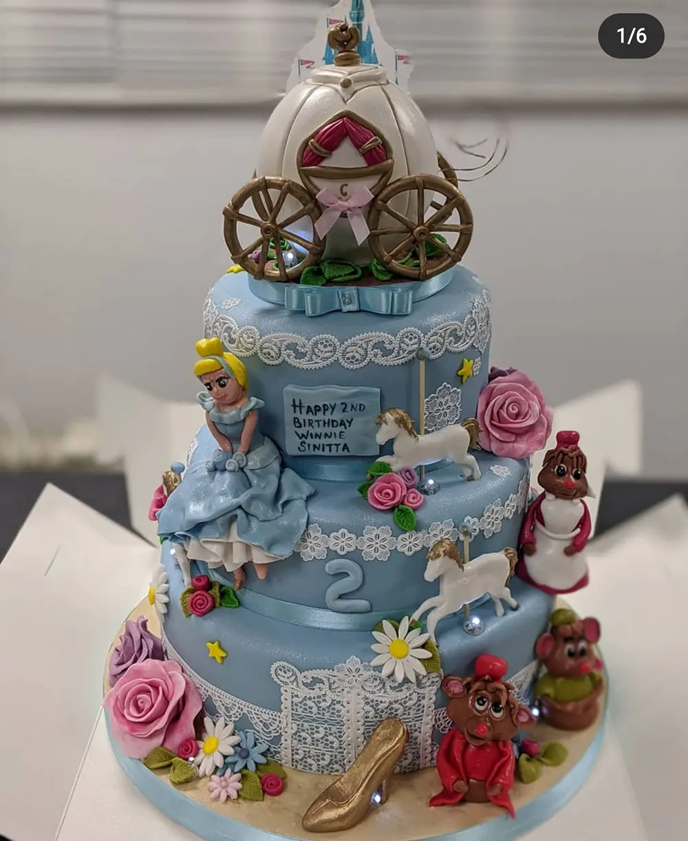 Three Tier Wedding Cake - Tasty Treat Cakes